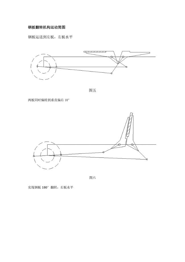 北航机械原理-钢板翻转机构-运动简图设计