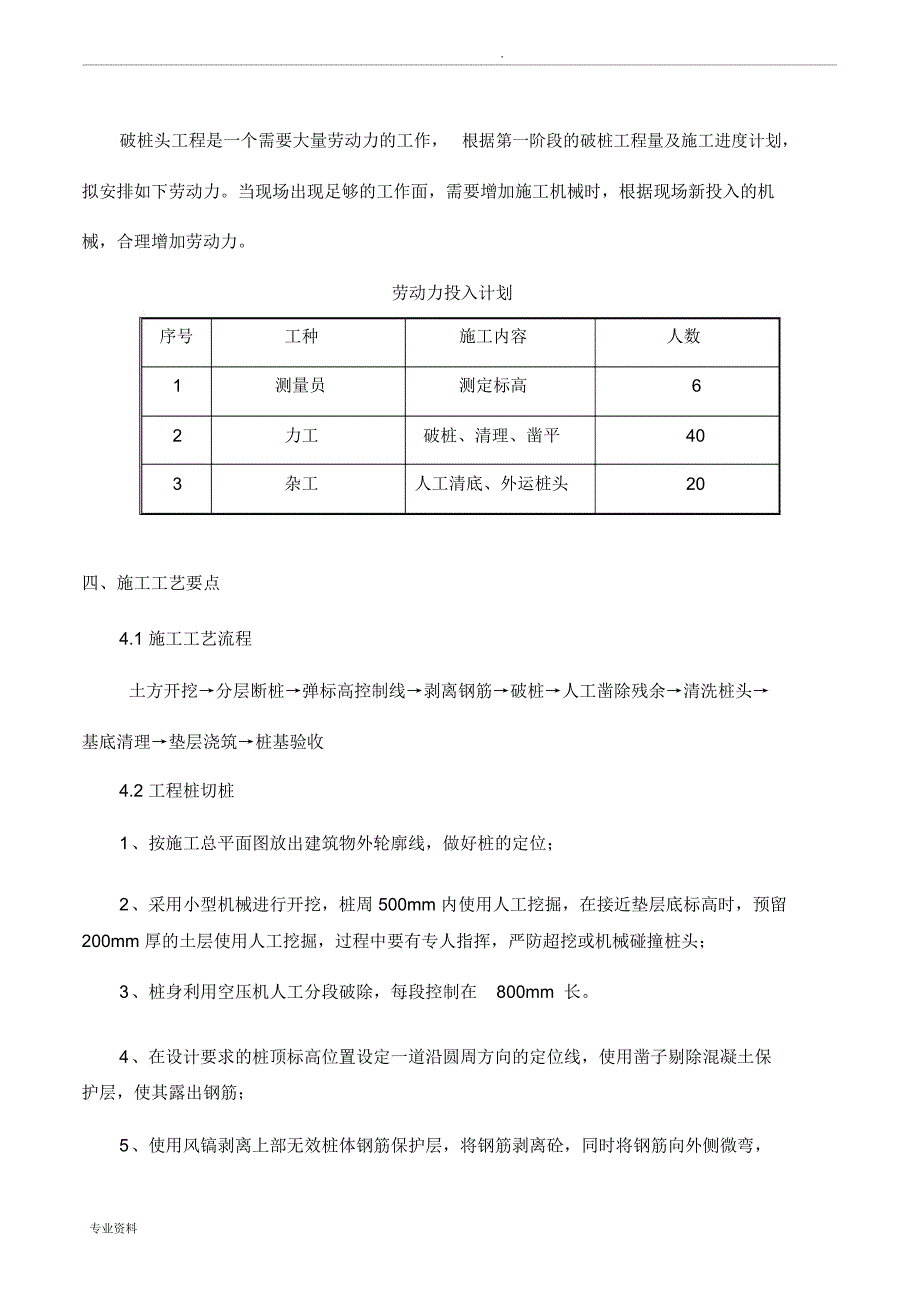 混凝土灌注桩剔桩方案_第4页