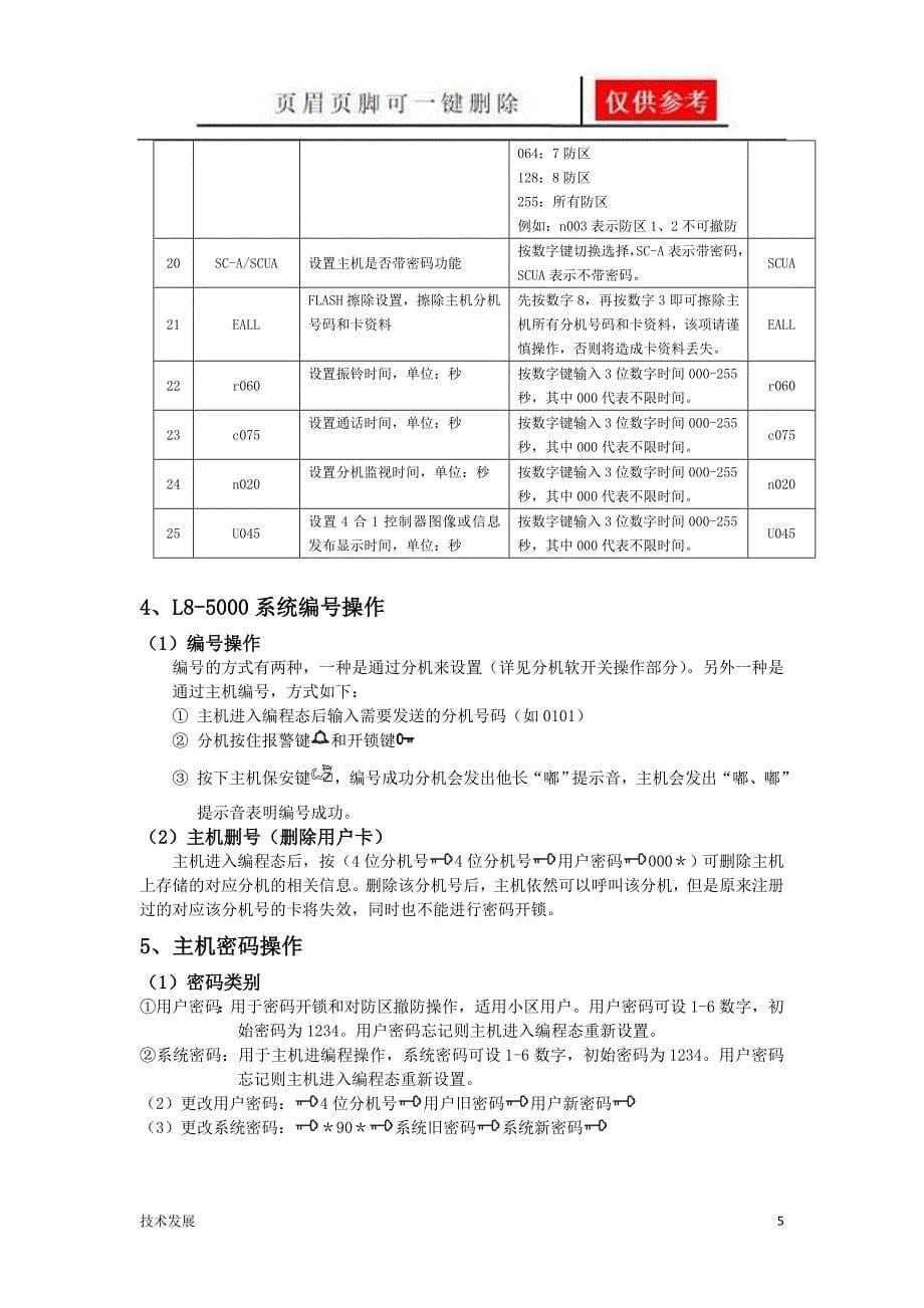 立林L8智能化可视对讲系统简易说明书运用学习_第5页