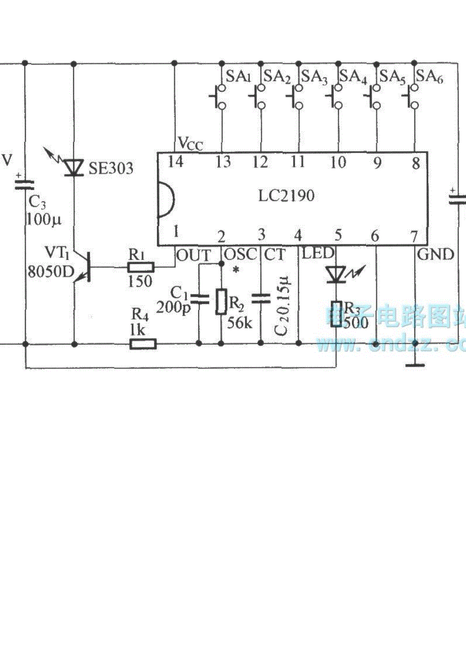 红外线热释远控LC2190的原理及应用电路_第3页
