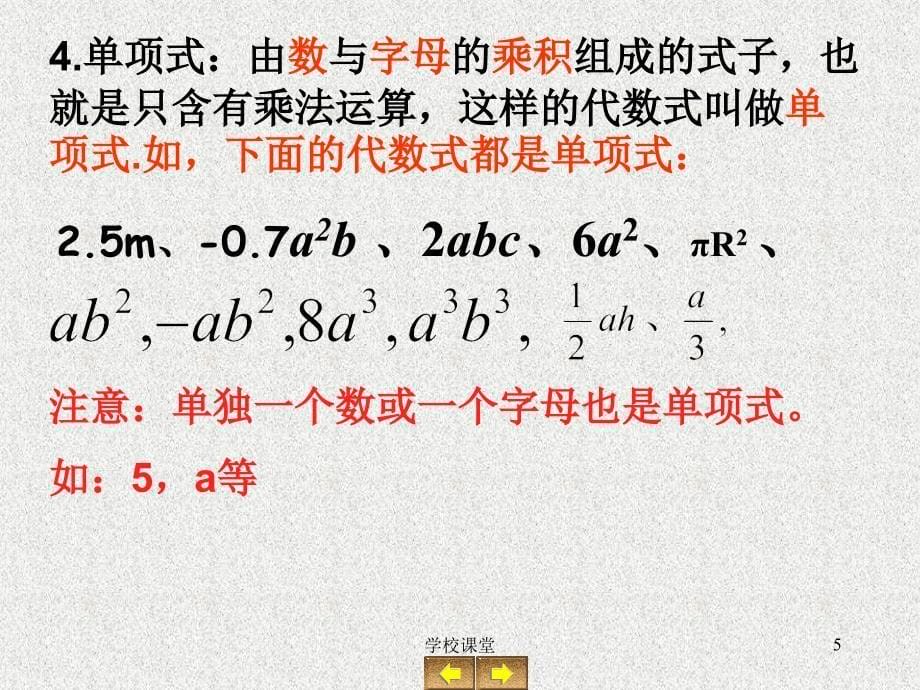 第6课 代数式复习(31-34) (两课时)【课堂教学】_第5页