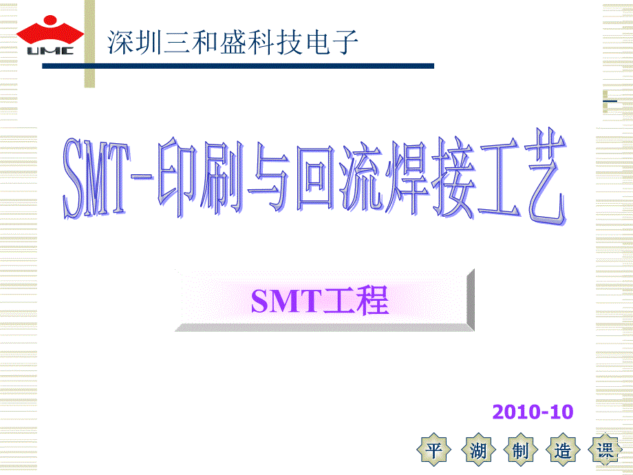 SMT印刷与回流焊接工艺培训_第1页