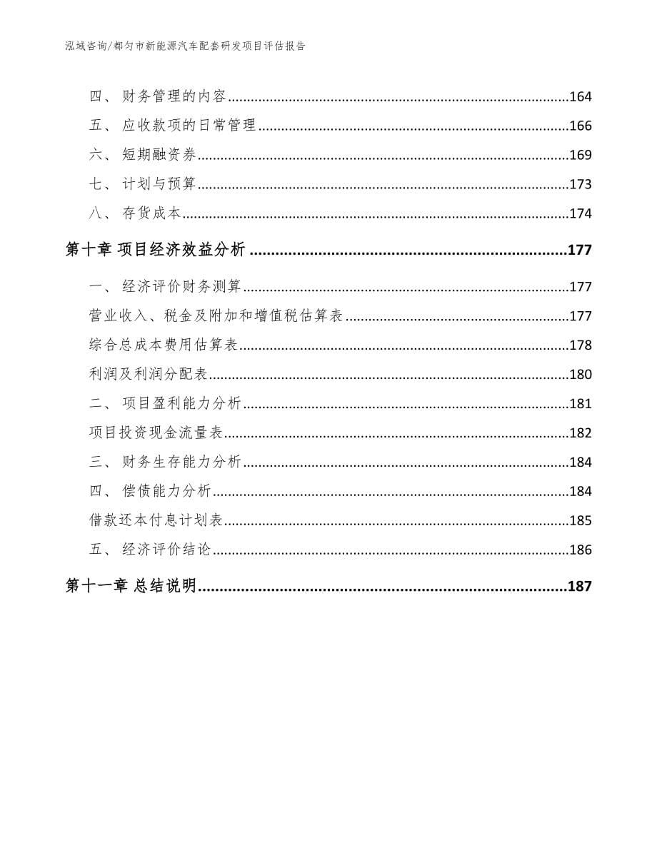 都匀市新能源汽车配套研发项目评估报告（模板范本）_第5页