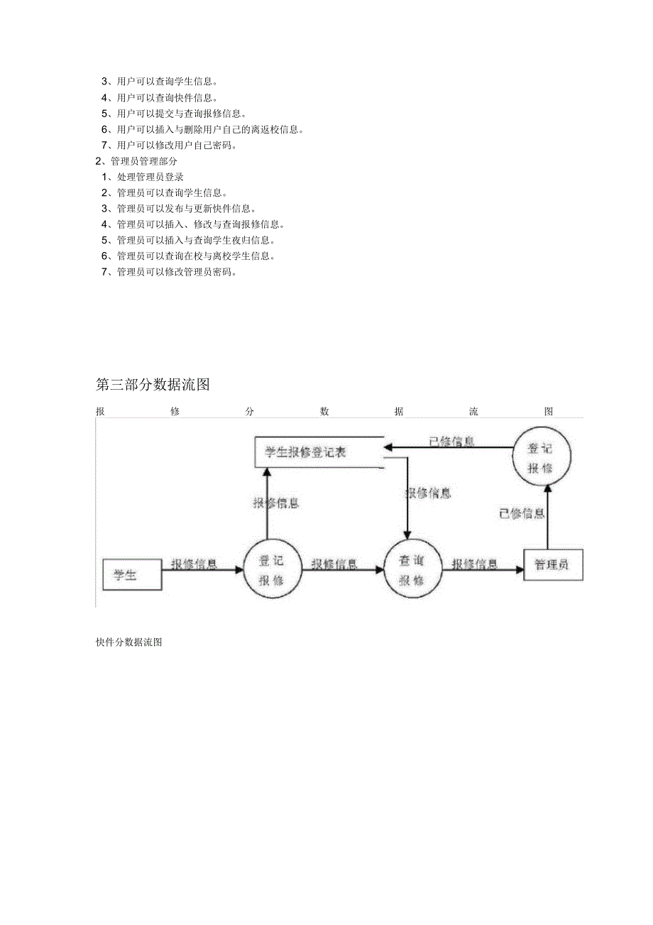 学生宿舍管理系统需求分析说明书_第3页