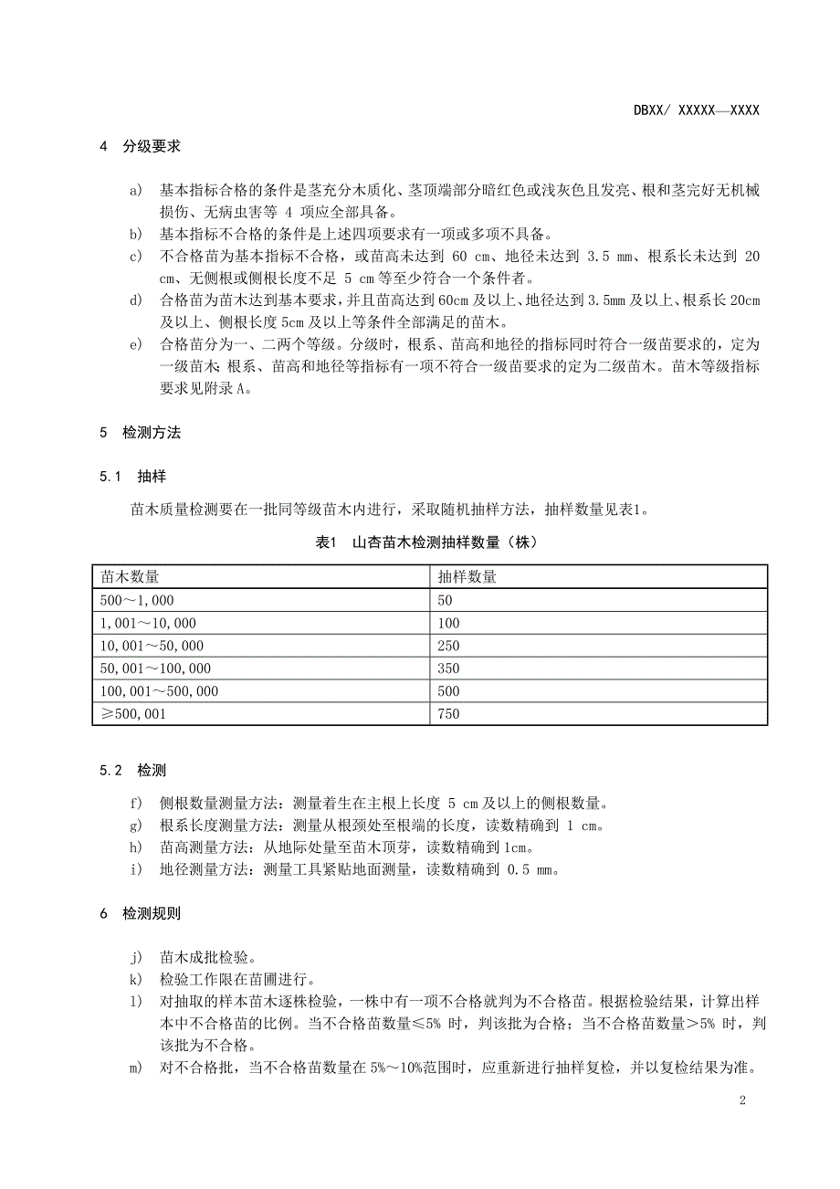 DBXM132山杏播种苗分级质量_第4页