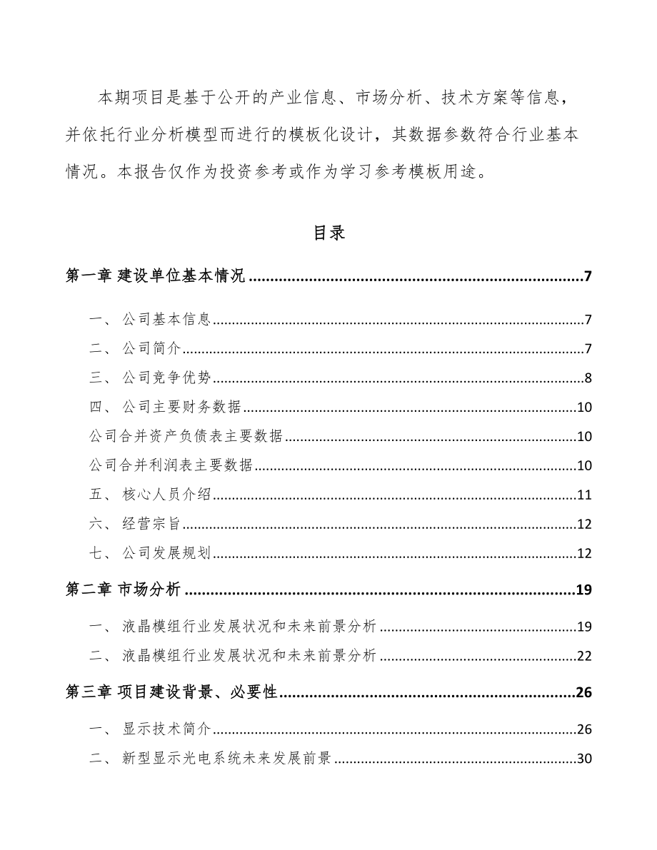 湖南显示设备项目可行性研究报告_第3页