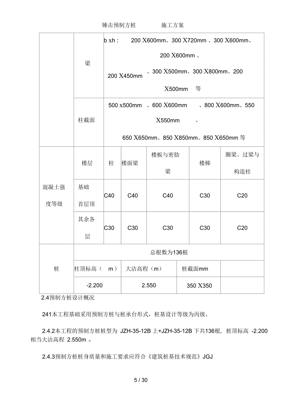 锤击预制方桩_第5页