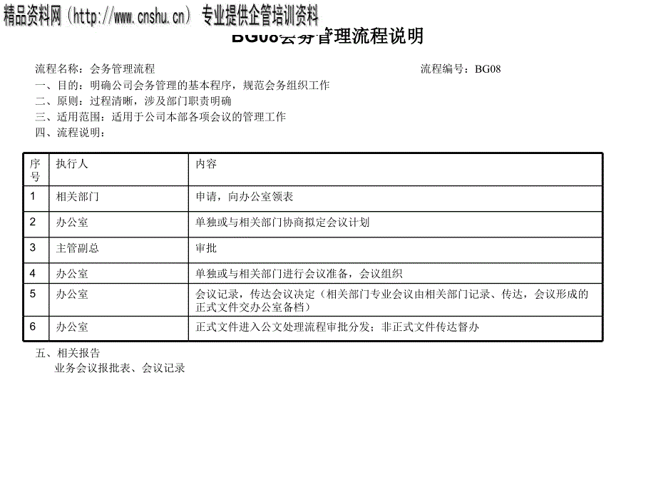 某企业会务管理流程图_第1页