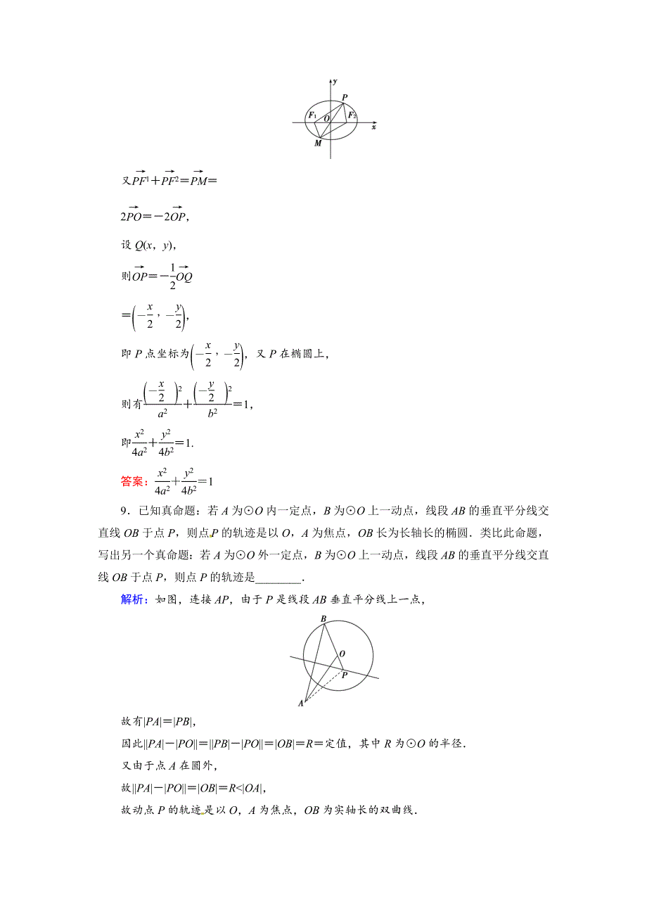 人教A版理科数学高效训练：88 曲线与方程_第4页