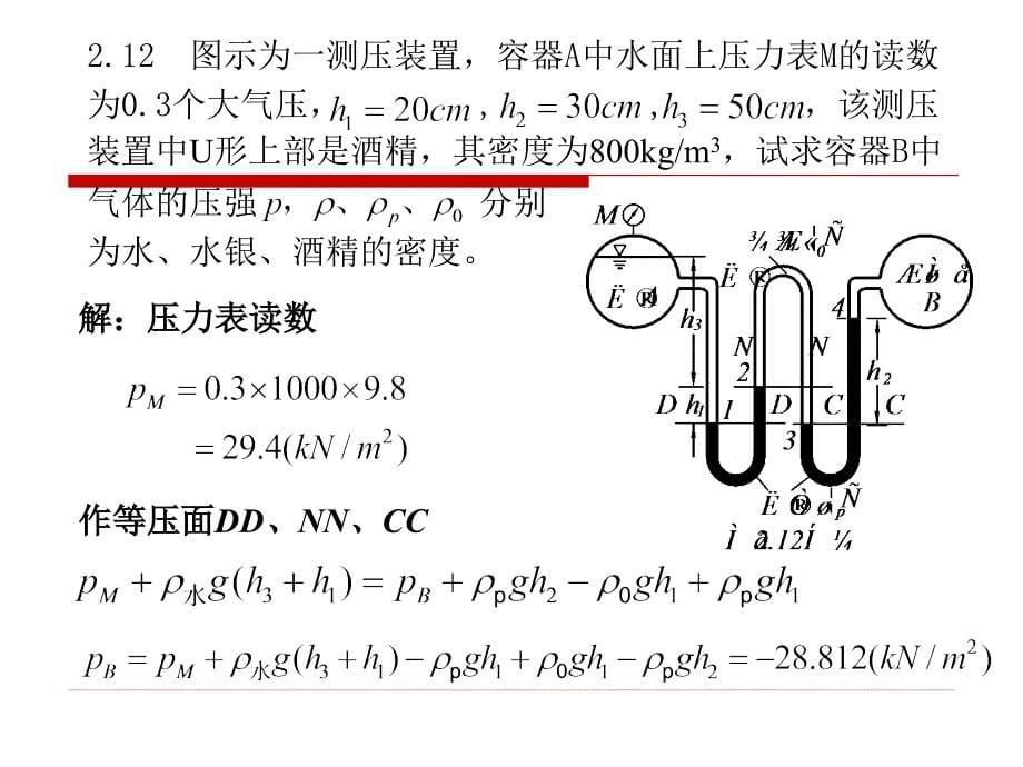 [理学]【重庆大学出版社&#183;肖明葵】版【水力学习题评讲】第二章.ppt_第5页