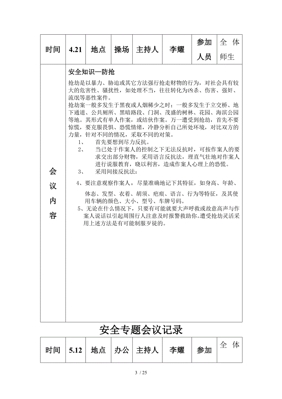 安全专题会议记录参考_第3页