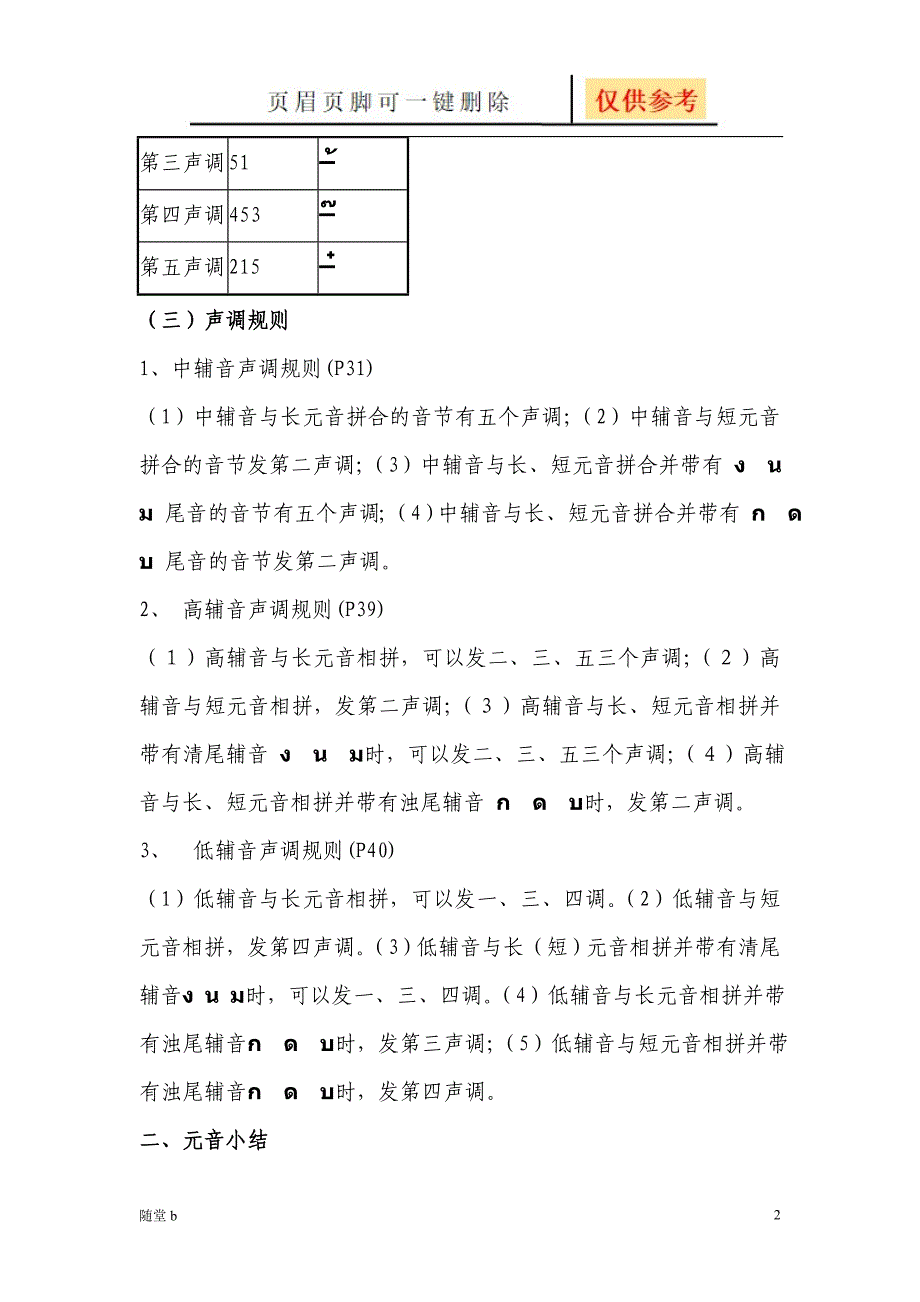泰语辅音字母教育材料_第2页