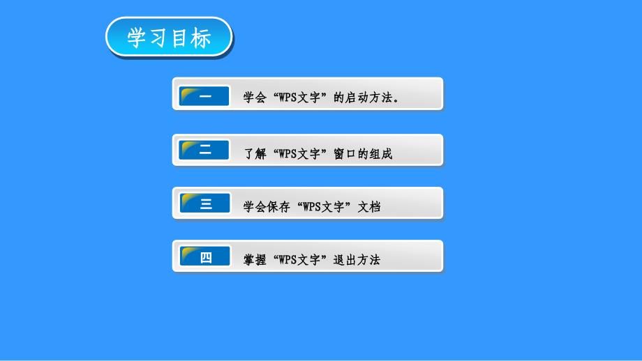 小学四年级上册信息技术1初识WPS文字苏科版新版15张ppt课件_第4页