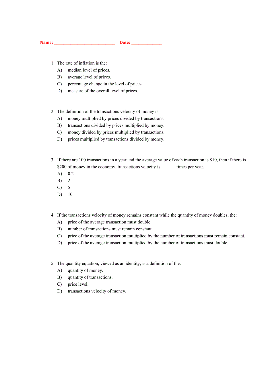 英文版题库5通货膨胀起因、影响和社会成本.doc_第1页