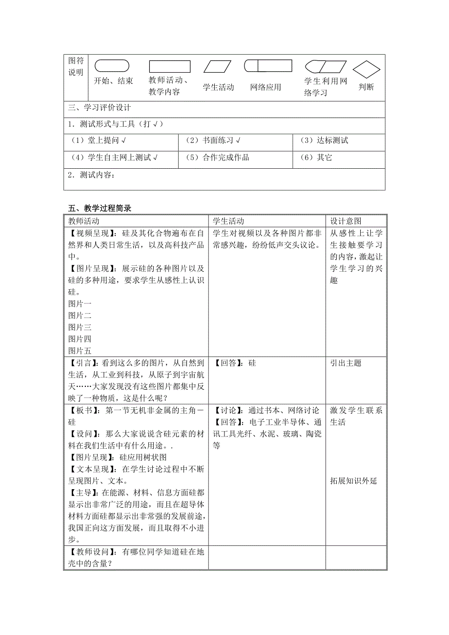 高中化学《无机非金属材料的主角-硅》教案8新人教版必修_第4页