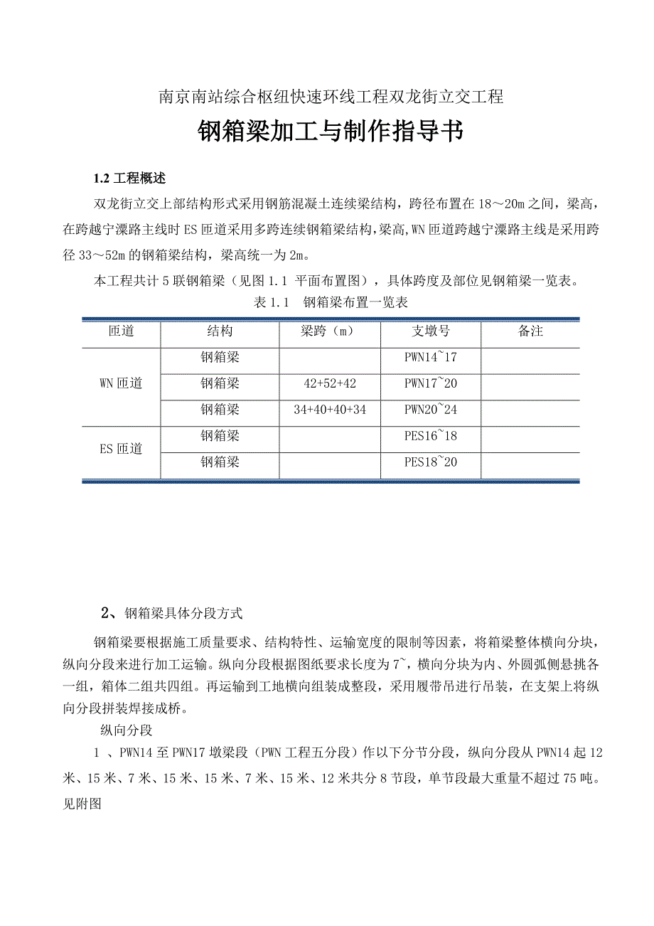 钢箱梁加工制作施工指导书_第2页