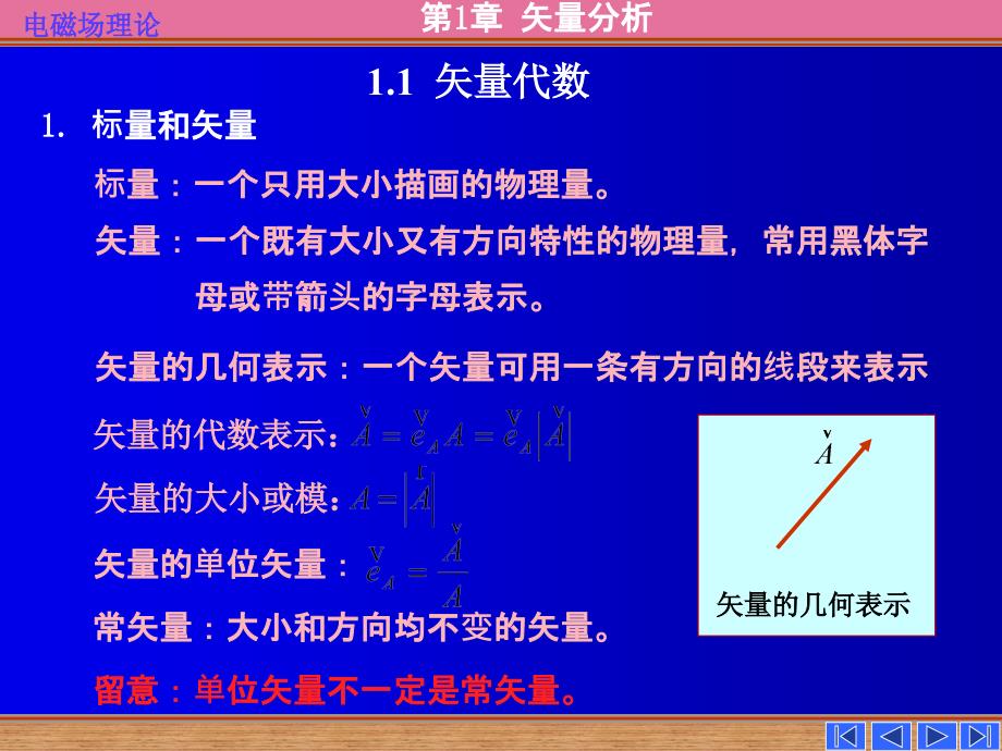 电磁场理论教学第一章矢量分析ppt课件_第3页