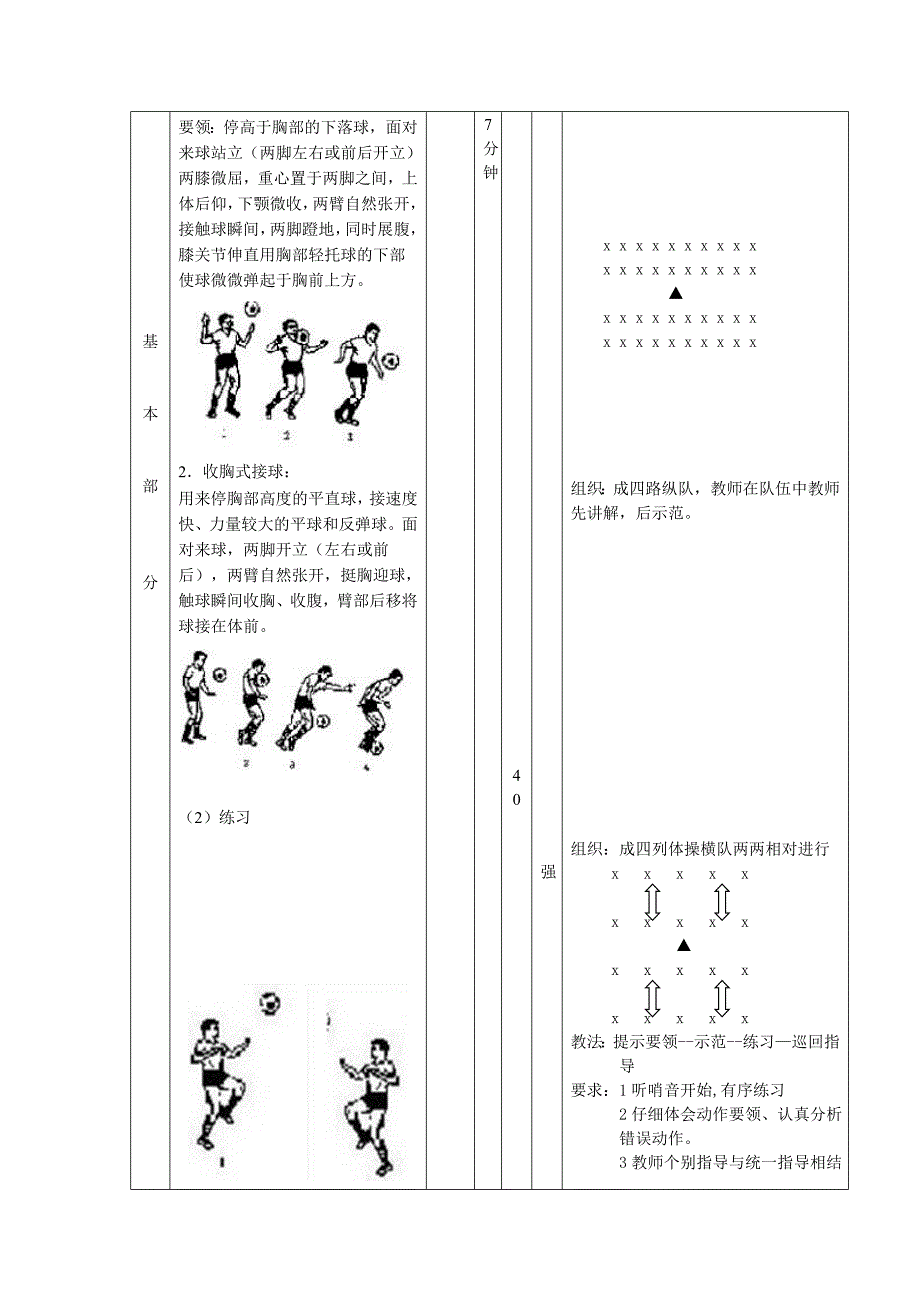 胸部停球-体育实践课教案_第4页