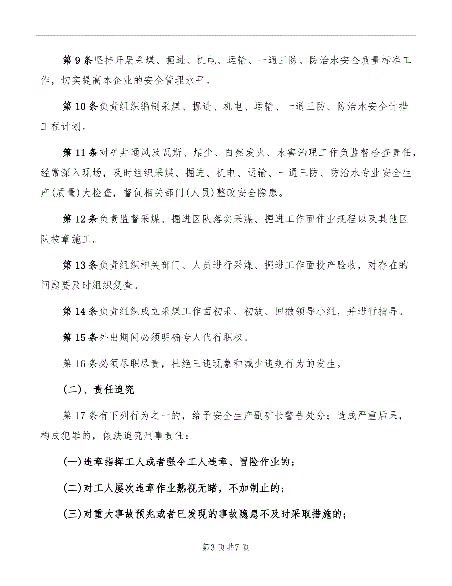 生产副总经理安全生产岗位责任制_第3页