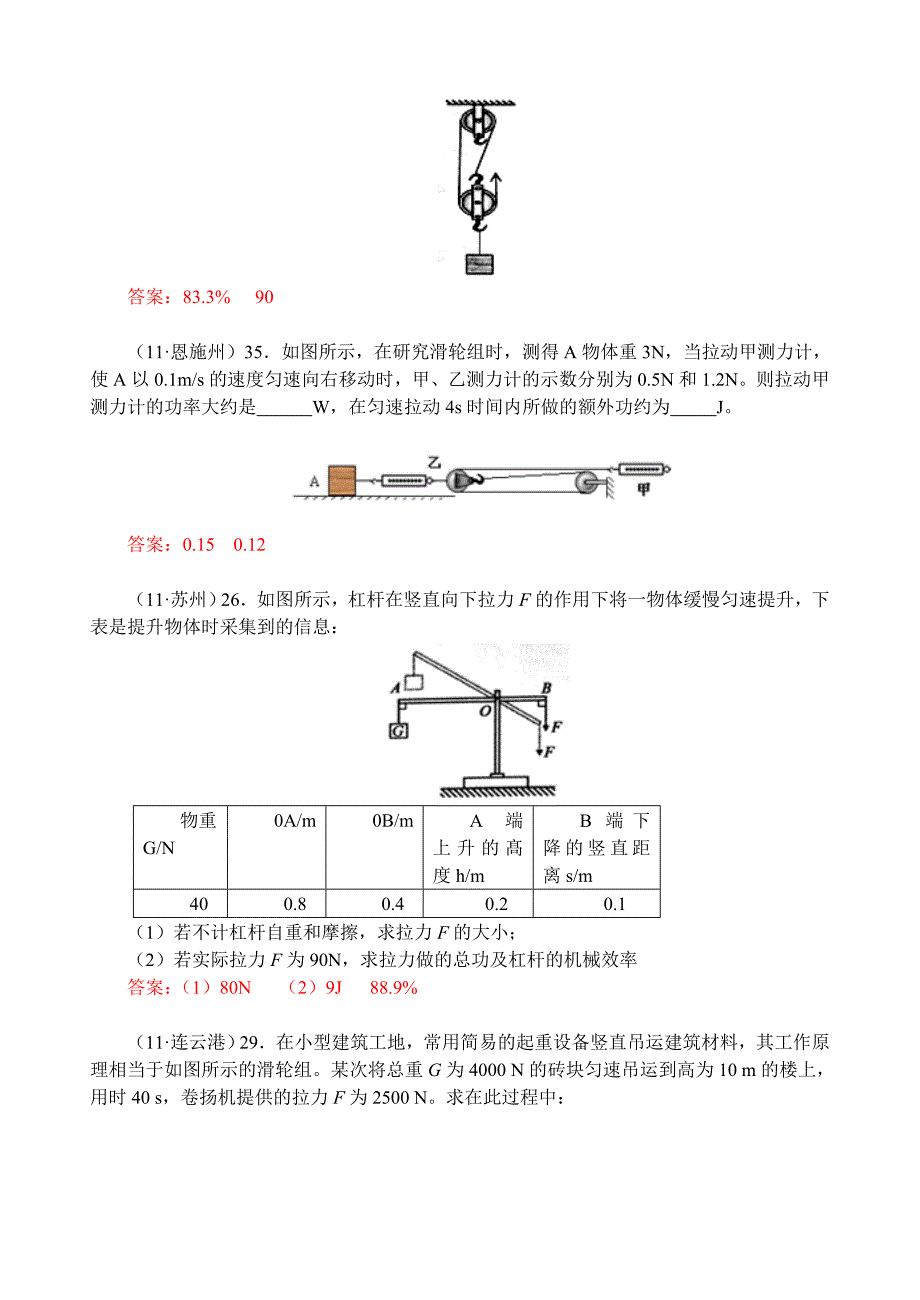 功功率机械效率综合（教育精品）_第2页