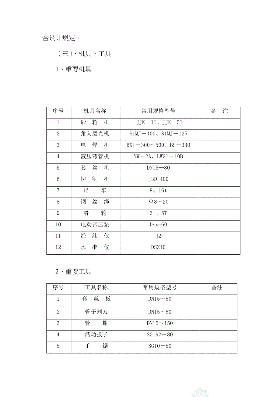 架空供热管道施工方案-._第2页