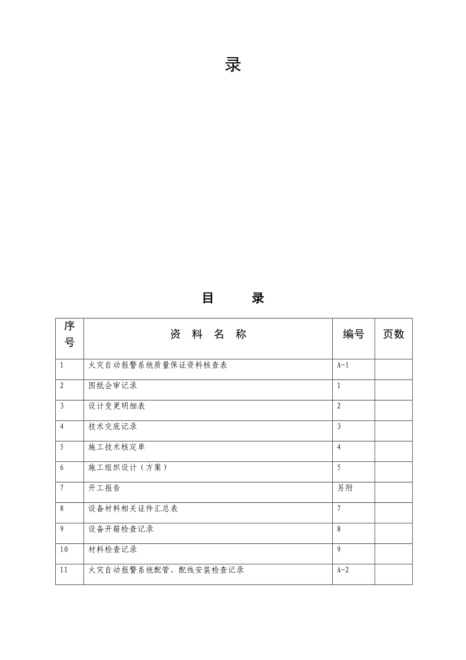 火灾自动报警系统施工安装质量记录_第2页