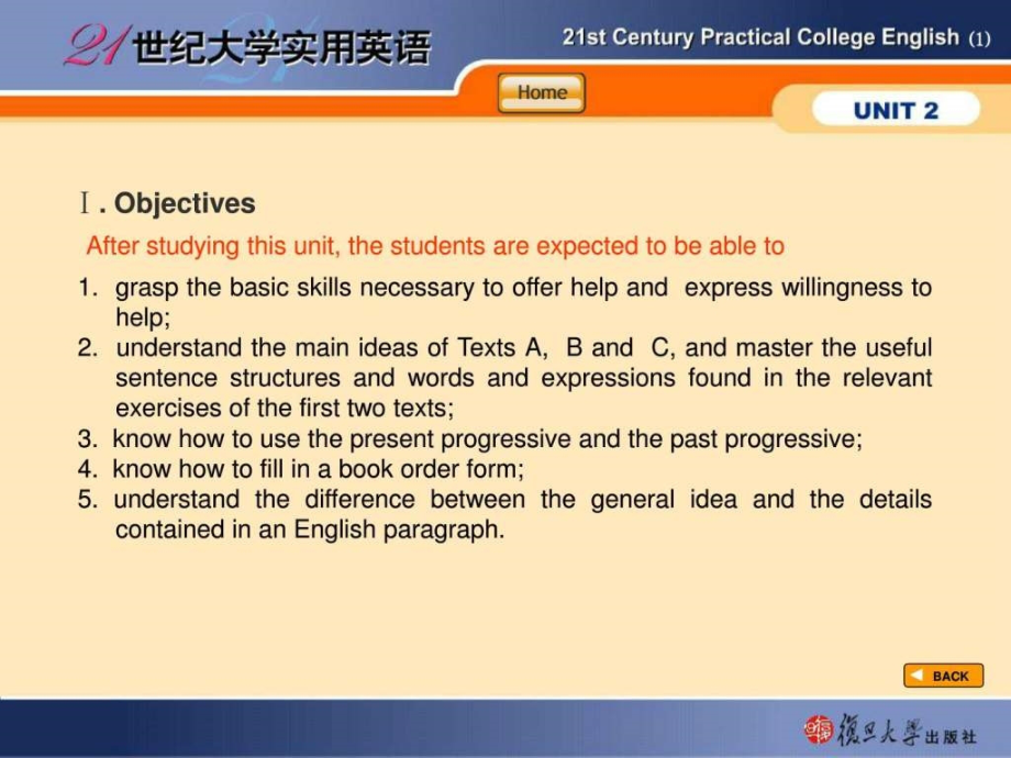 21世纪大学实用英语综合教程一Unit课件_第3页