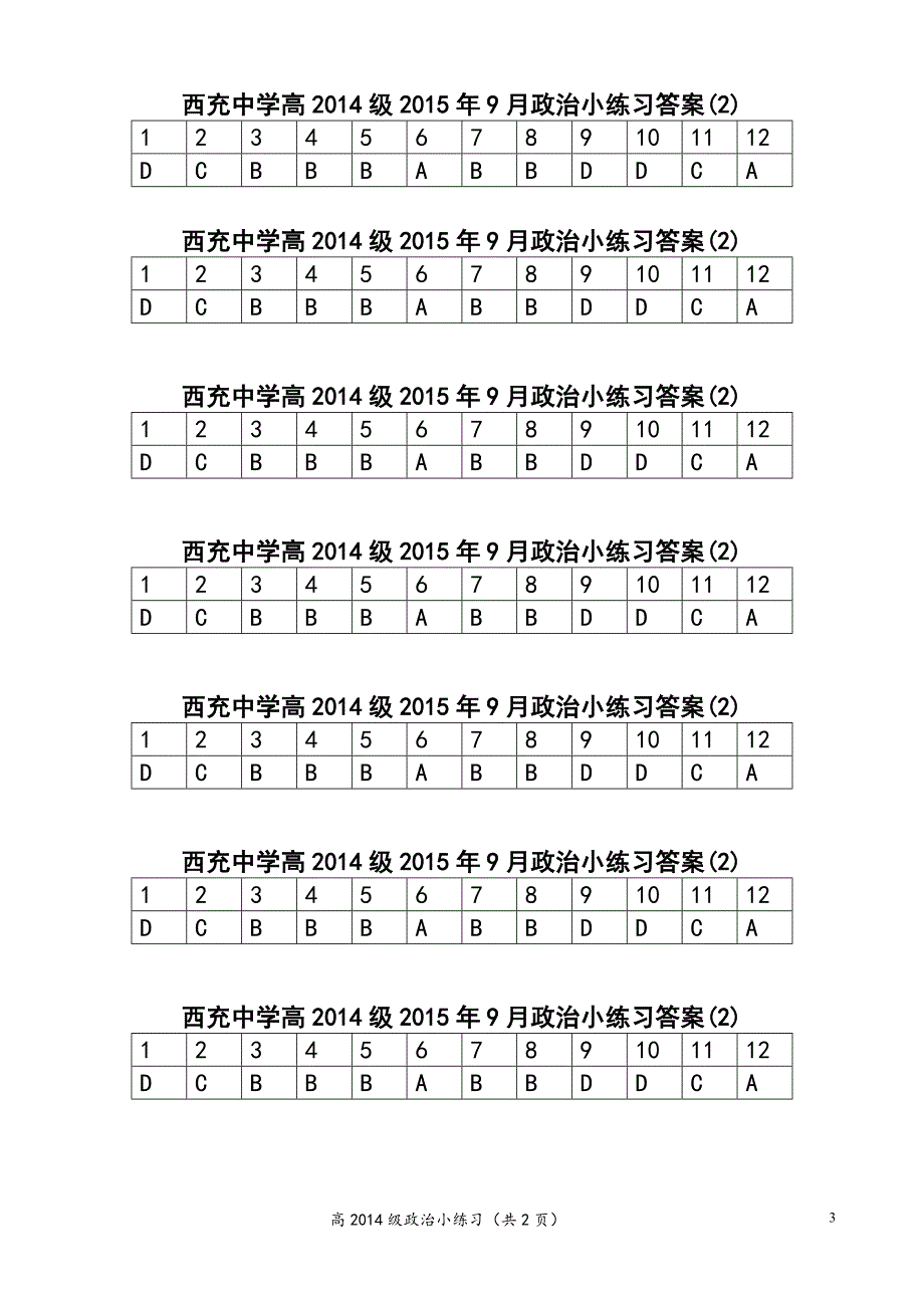 9月政治2次小练_第3页