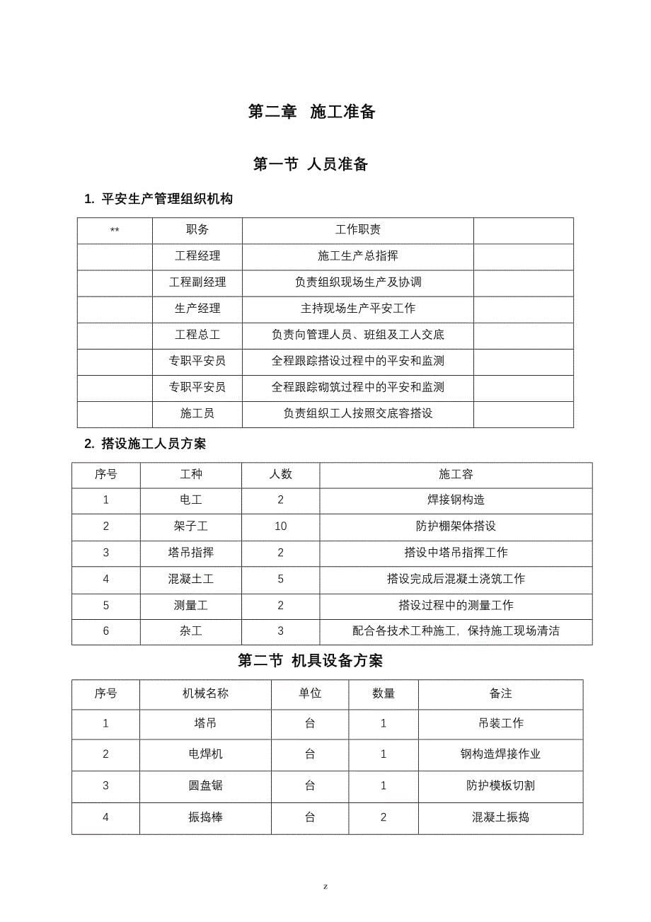 防护棚专项建筑施工组织设计及对策_第5页