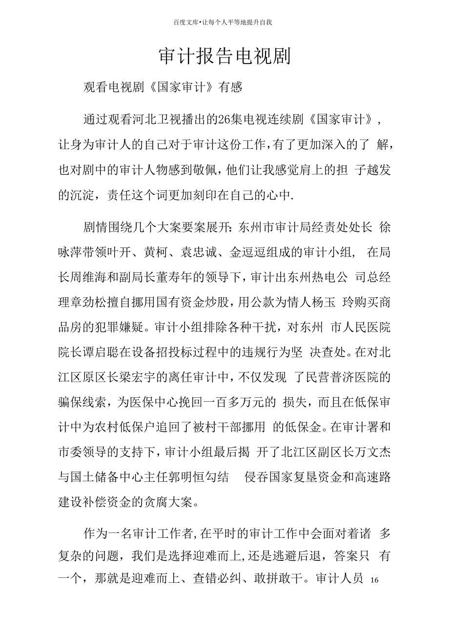 审计报告电视剧_第1页