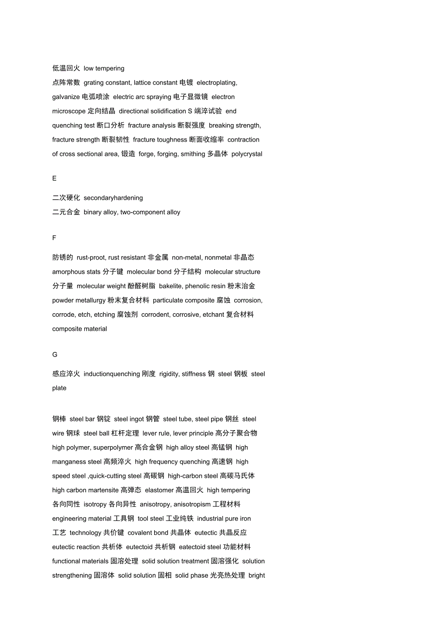 工程材料常用词汇表_第2页