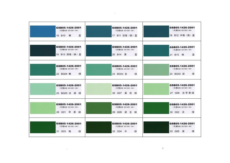 国标色卡漆膜颜色标准样卡GSB_第2页