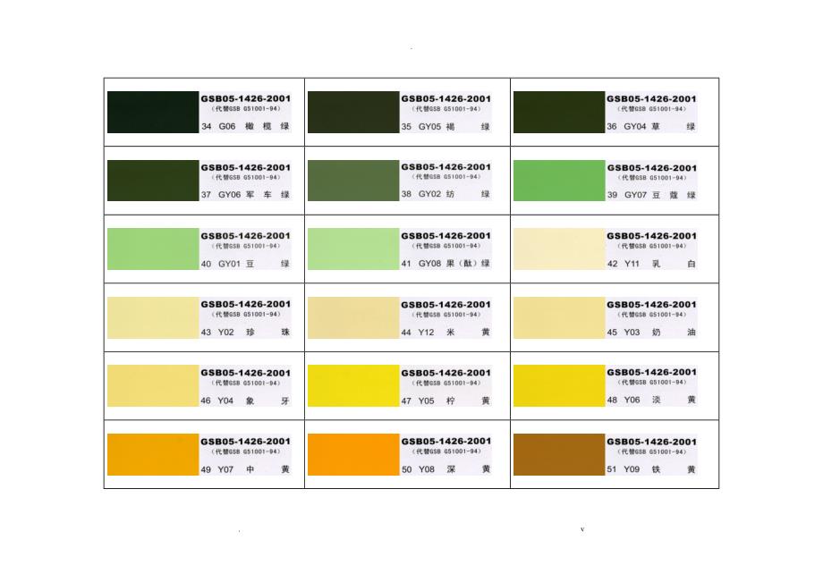 国标色卡漆膜颜色标准样卡GSB_第3页