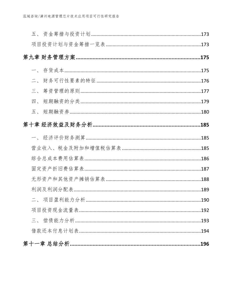 漳州电源管理芯片技术应用项目可行性研究报告_第5页