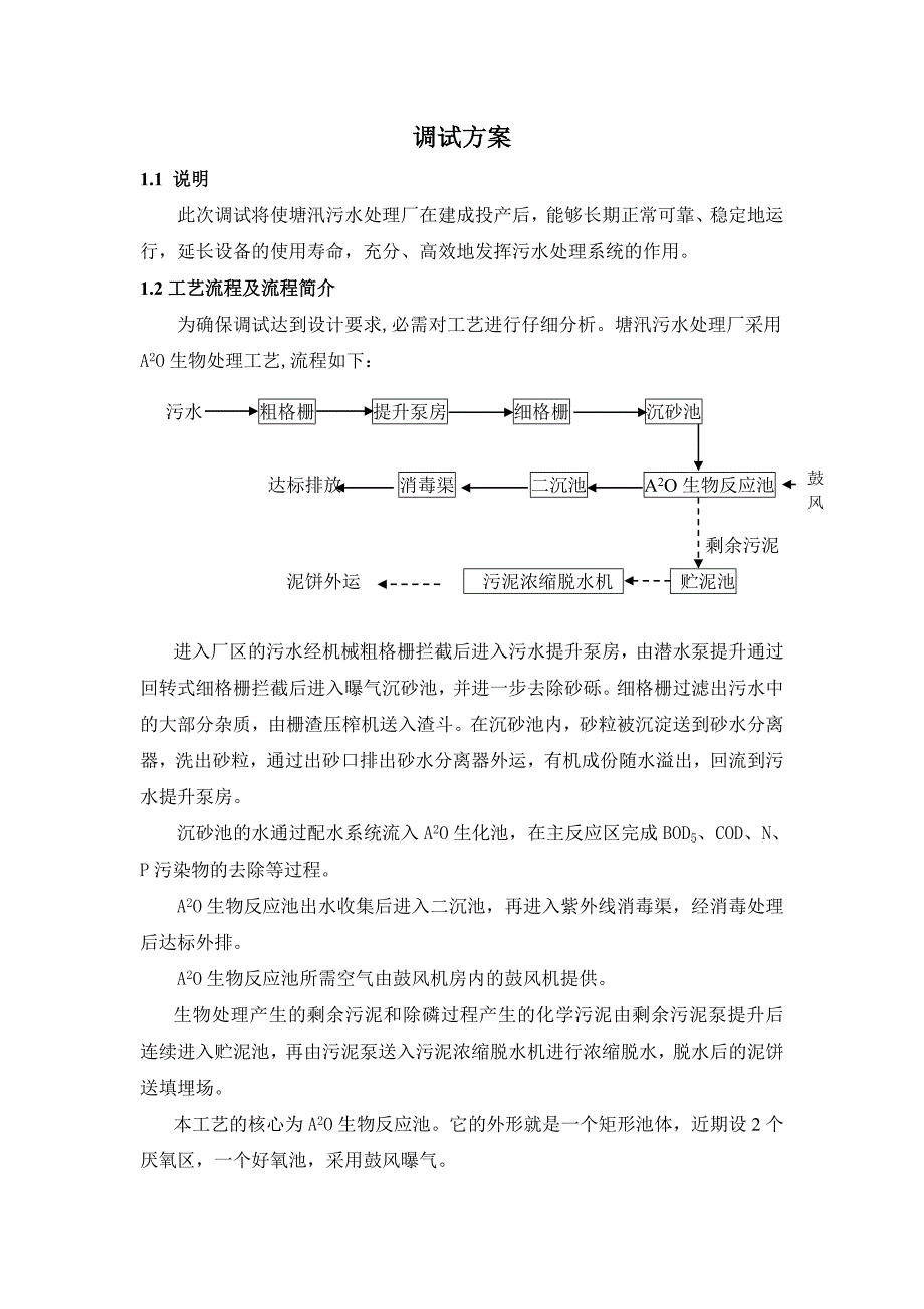 污水处理厂总调试方案_第1页