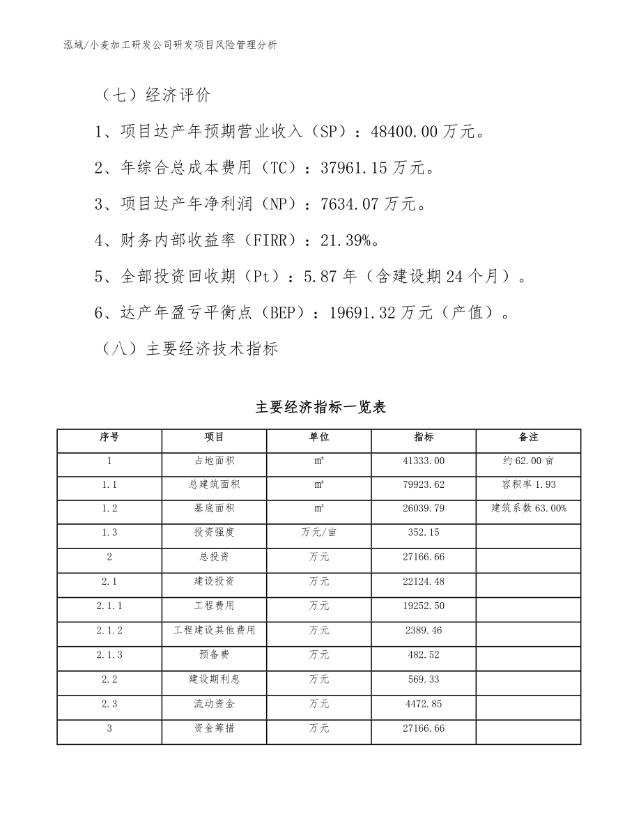 小麦加工研发公司研发项目风险管理分析_第4页