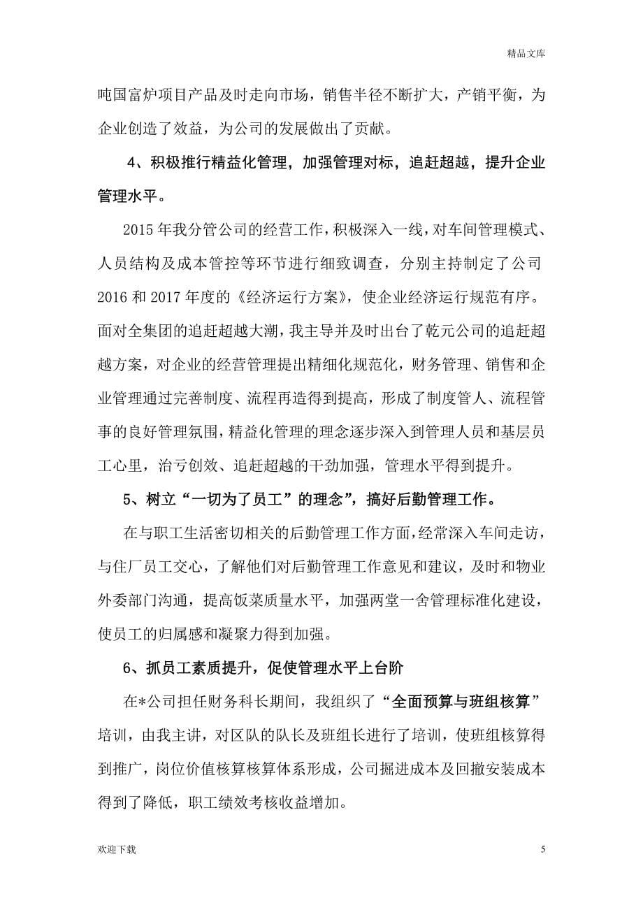 高级经济师个人总结_第5页