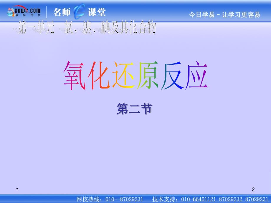 《 氯、溴、碘及其化合物》（氧化还原反应）课件4：课件七（9张PPT）_第2页