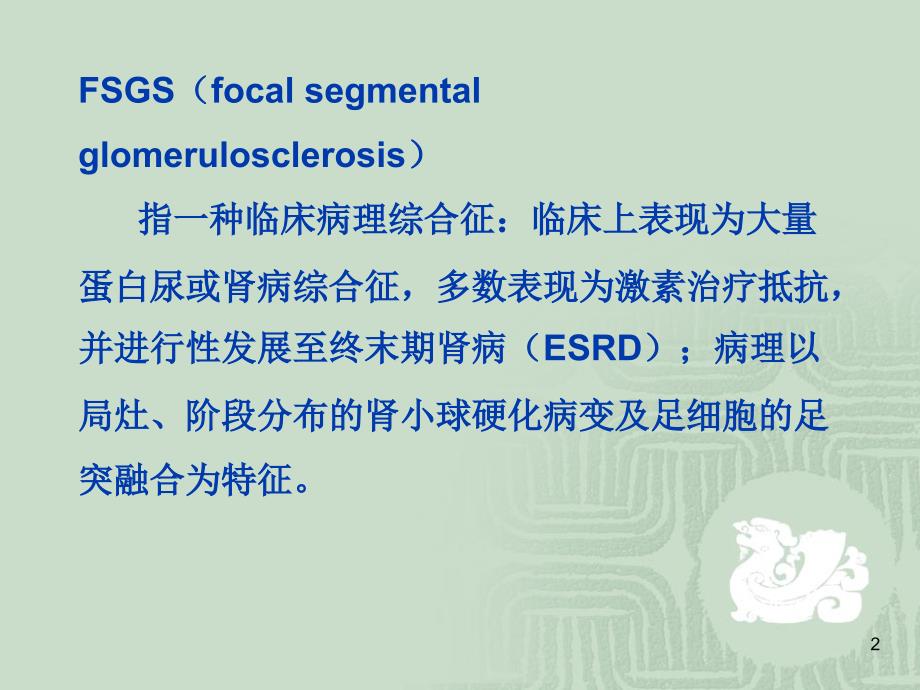 局灶节段增生硬化性肾炎FSGSppt课件_第2页