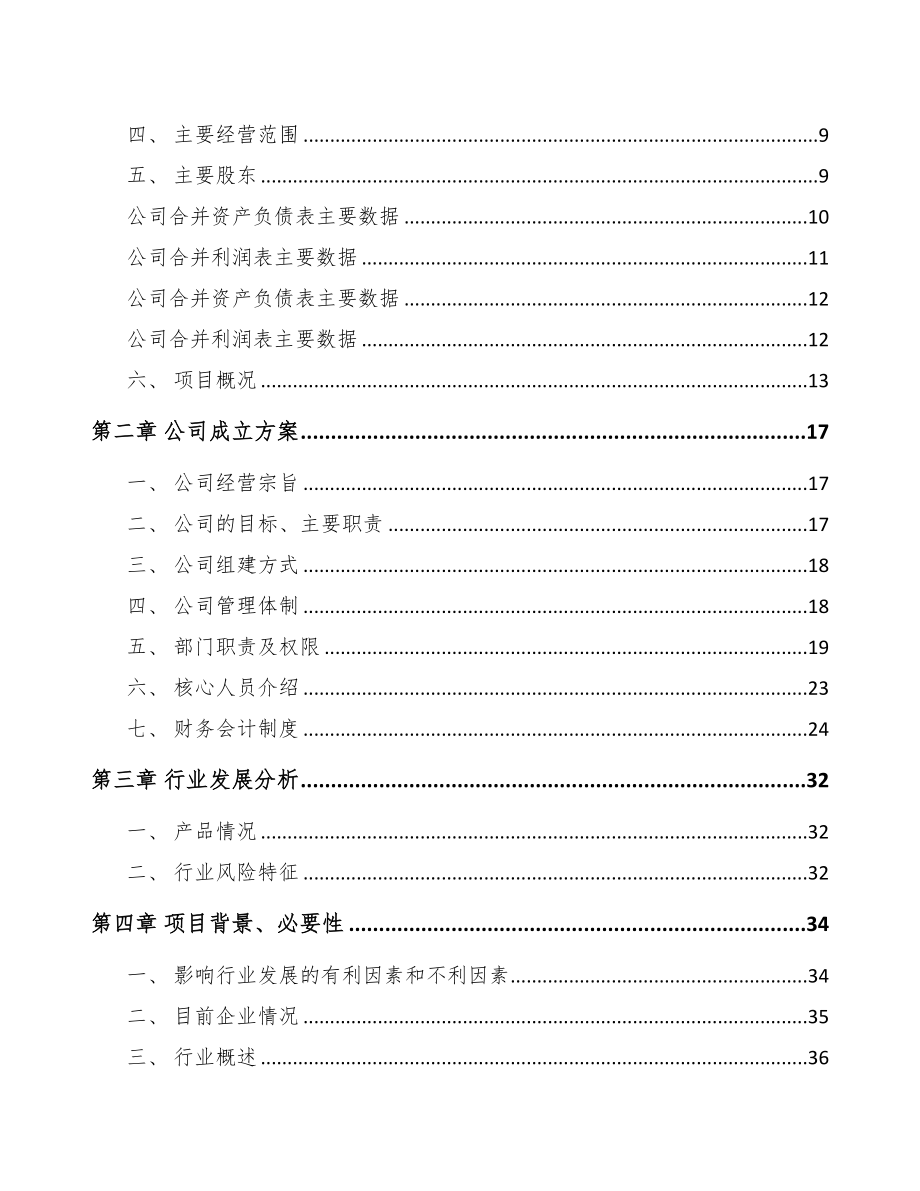 大足区关于成立LED照明应用产品公司可行性研究报告(DOC 81页)_第3页