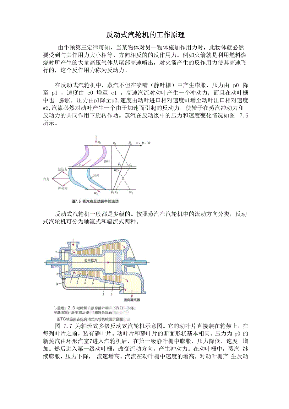 反动式汽轮机工作原理_第1页