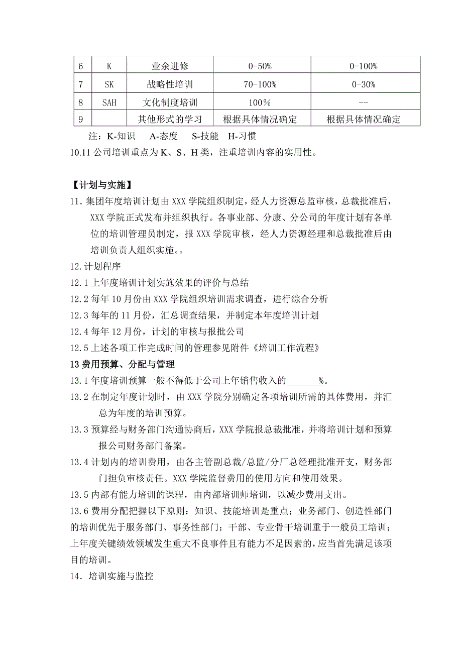 XX集团员工培训管理办法_第4页