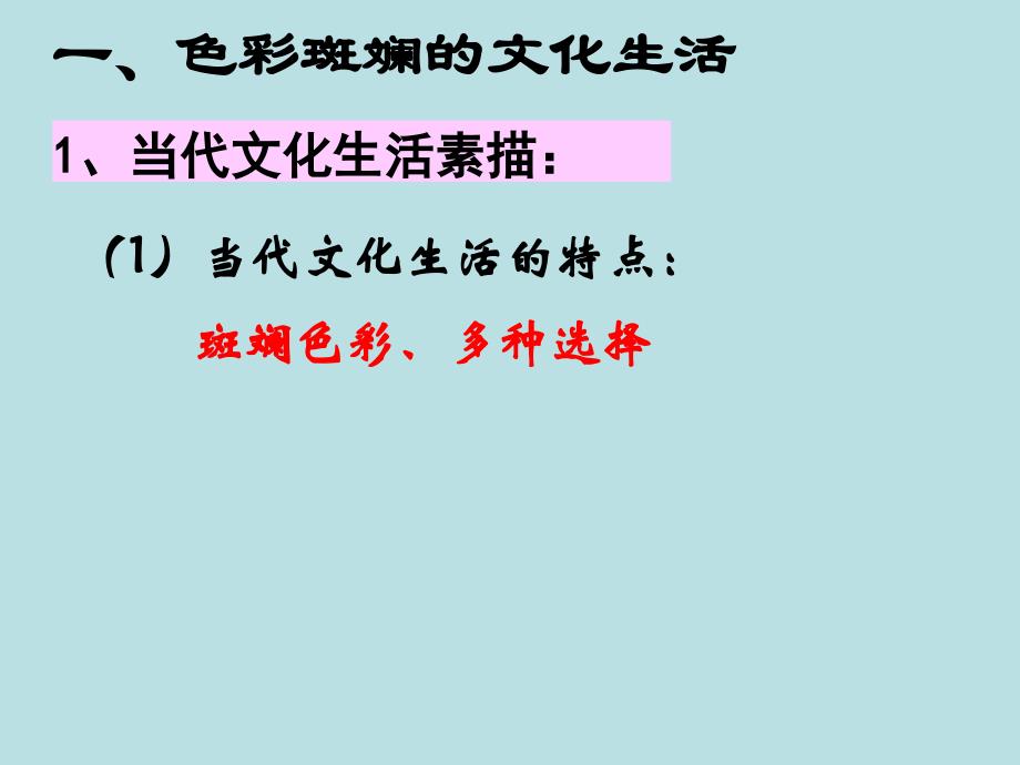 高中政治 8.1色彩斑斓的文化生活_第4页