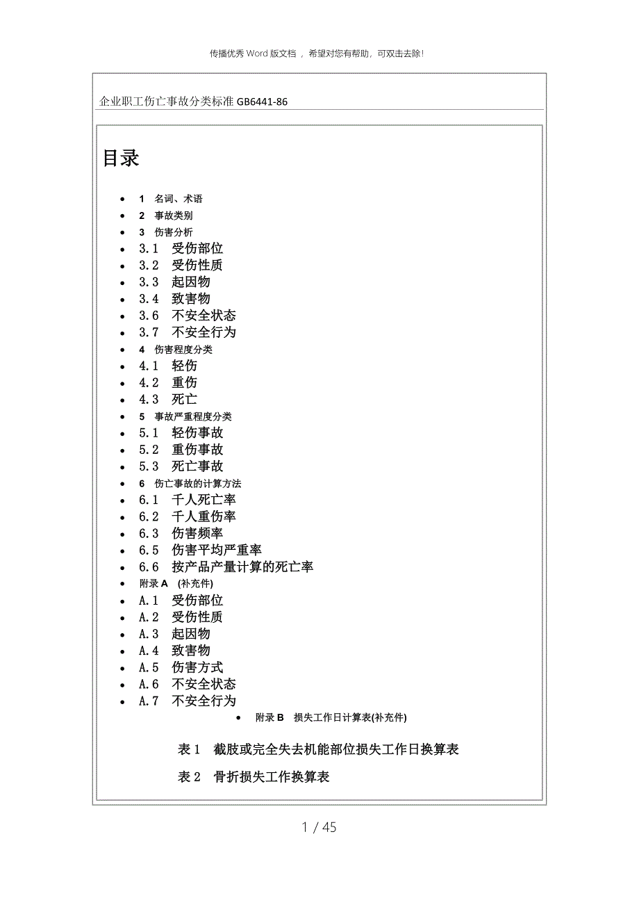 企业职工伤亡事故分类标准_第1页