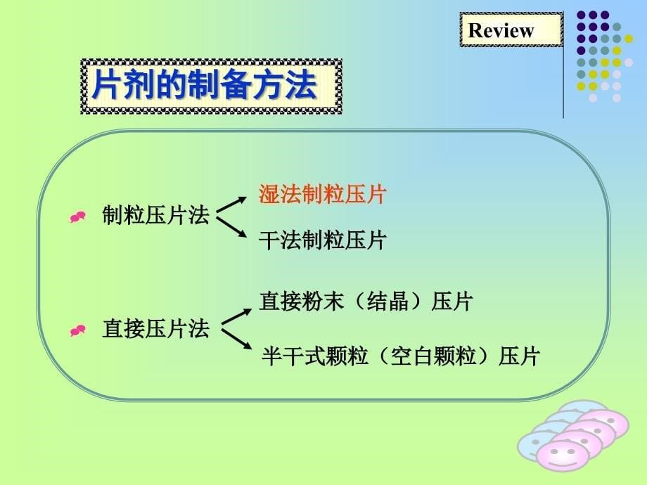 压片湿法制粒压片干法制粒压片湿法制粒压片的工艺流程主药辅料课件_第5页