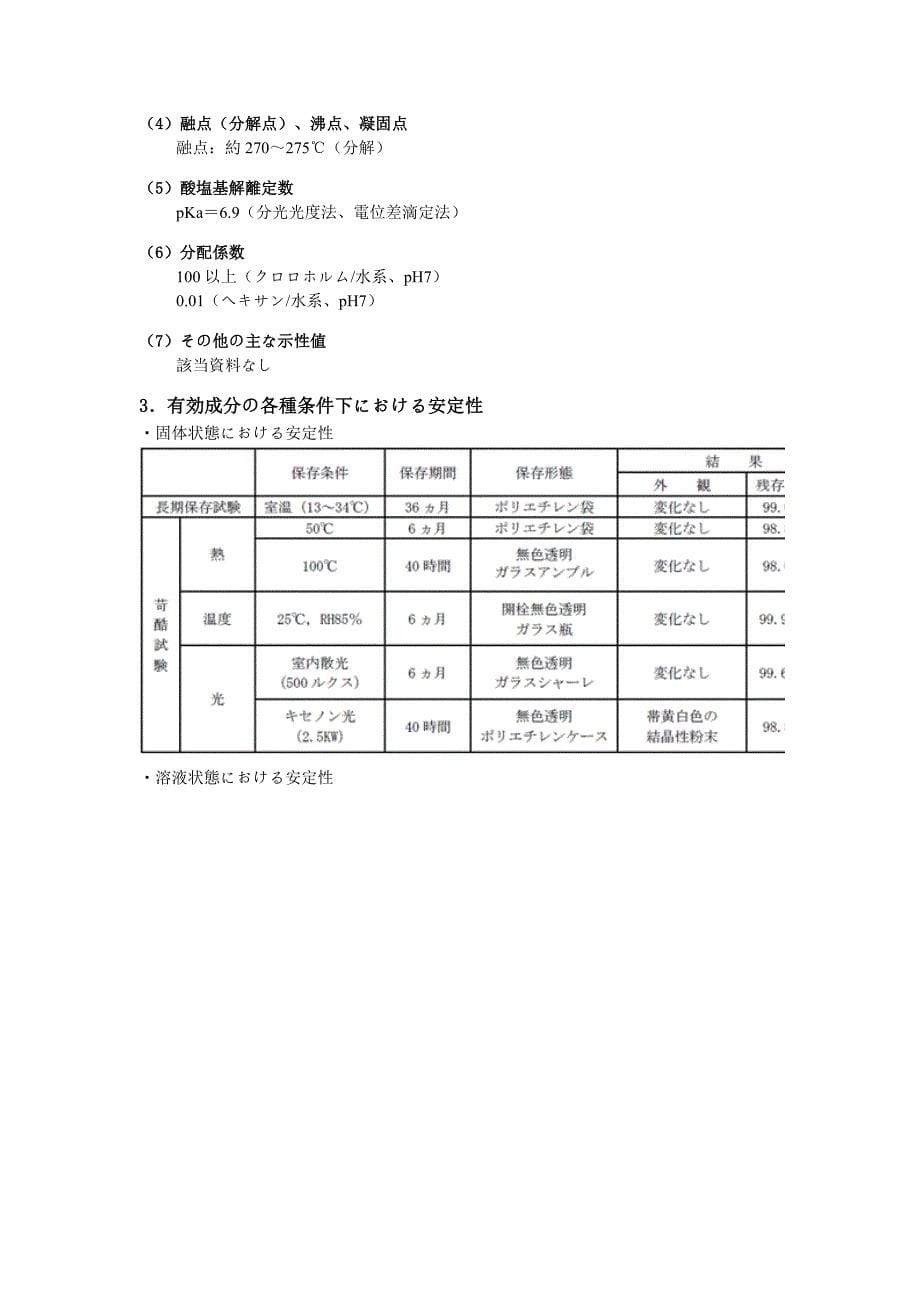 doxazosinmesilate医薬品インタビューフォーム_第5页