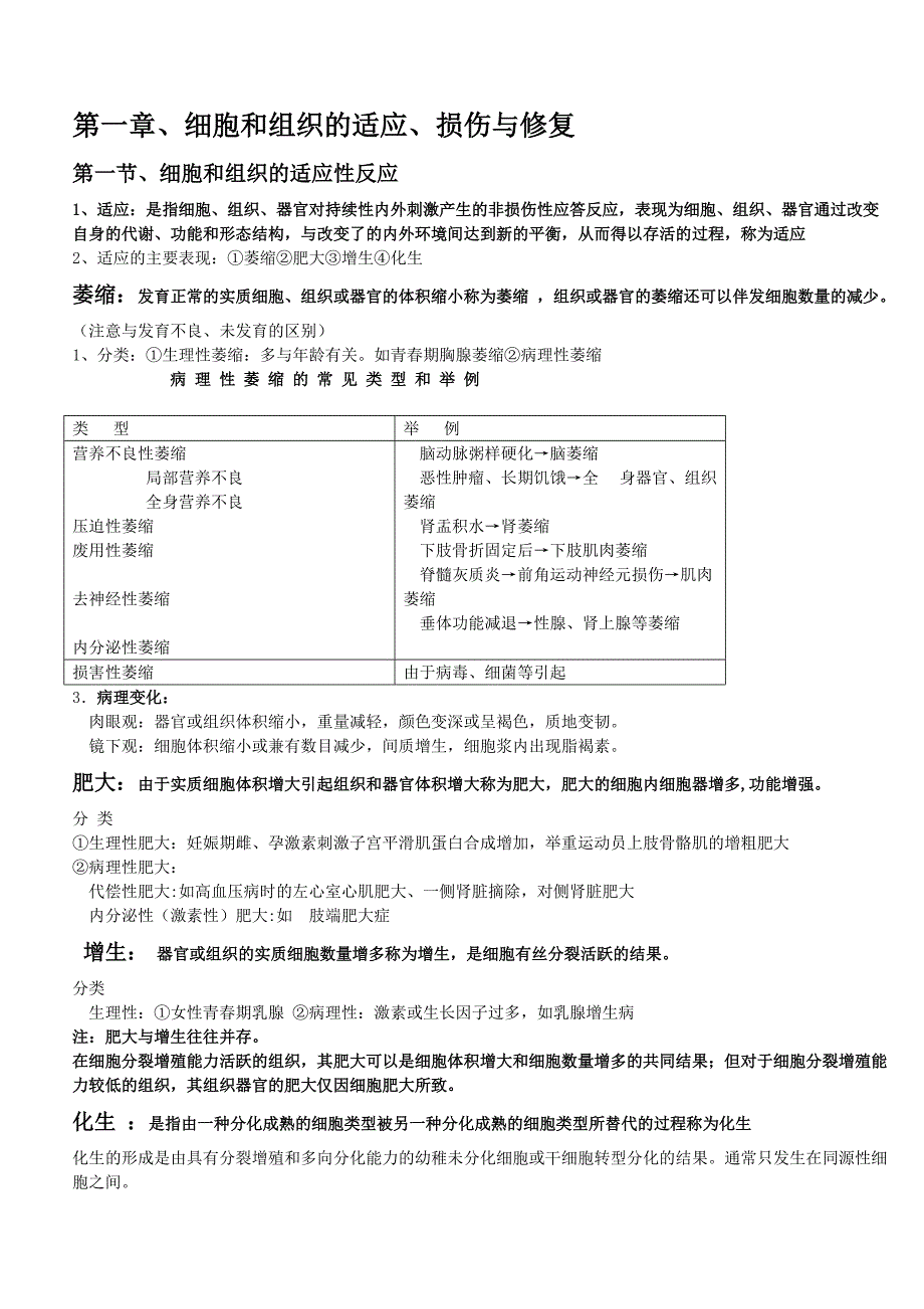 ((完整版))病理学知识点归纳-推荐文档_第1页