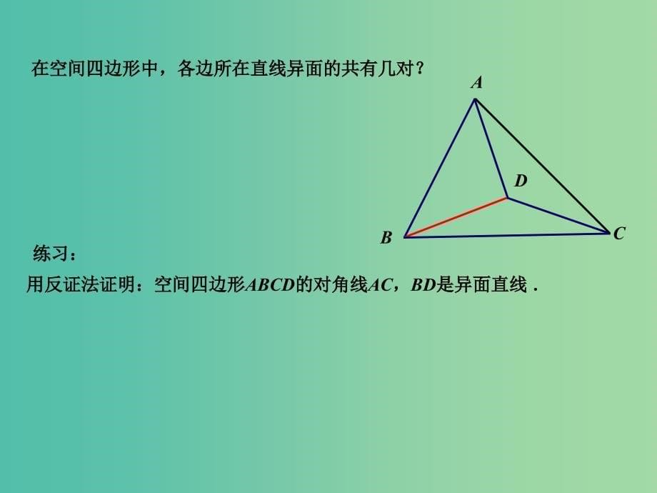 高中数学 1.2.2空间两条直线的位置关系（2）课件 苏教版必修2.ppt_第5页