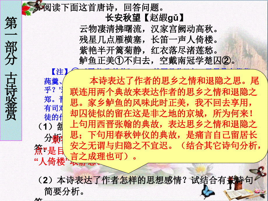 高考复习古诗词鉴赏&amp;amp#183;专题练习-课件_第4页