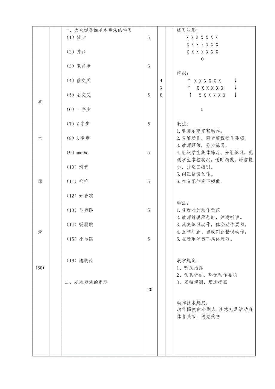 第三套大众健美操三级教案_第2页